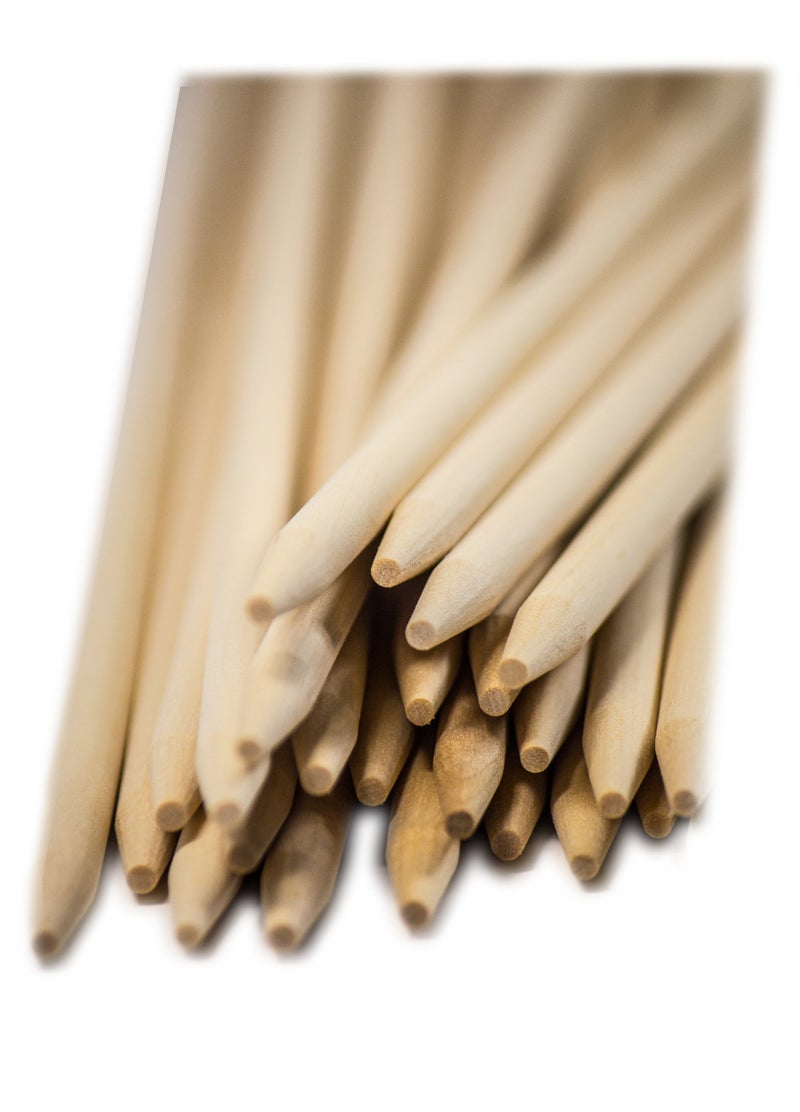 Perfect Stix عصي مثالية CDS 120 SP-100 خشبية شبه مدببة لعصا الكورن دوج، 12" سيخ x 1/4" شبه مدبب (عبوة من 100) - Image 3